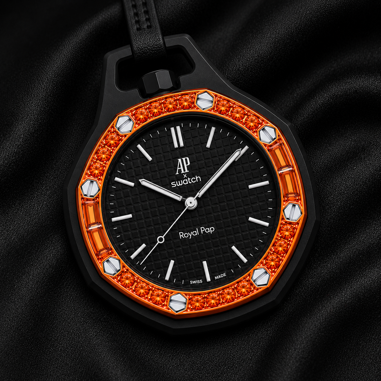 TANGI ORANGE AP x SWATCH BEZEL V2 – Johnny's Ice & Co