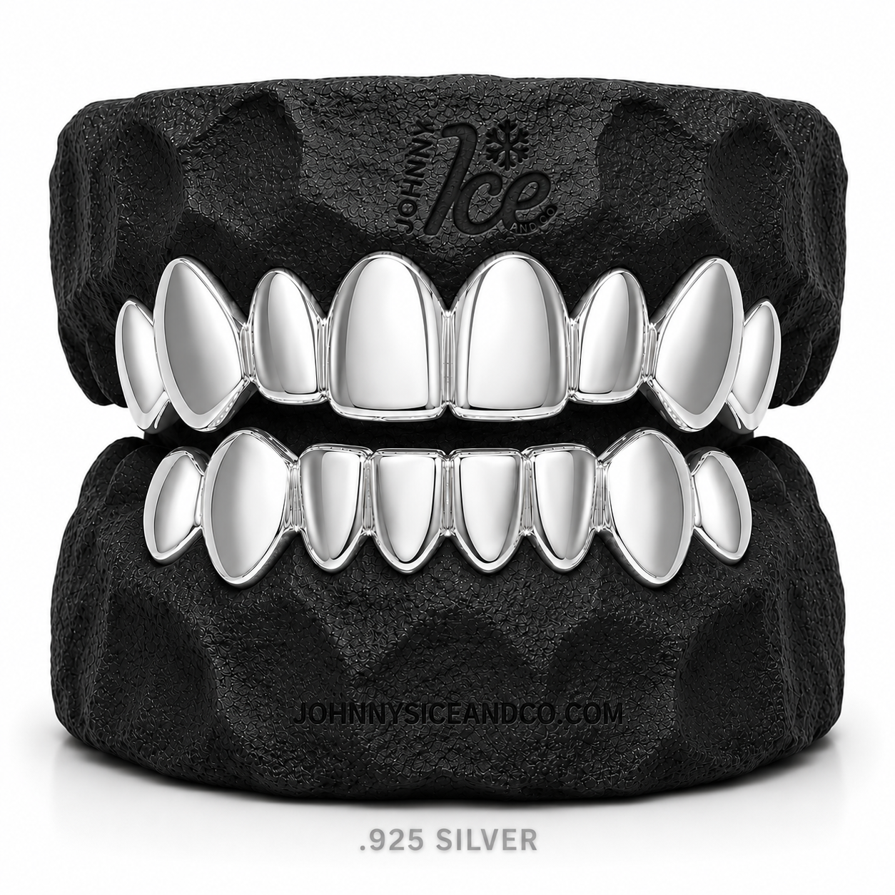 Silver Teeth Grillz Silver Grill – D-Town Customs main image 2
