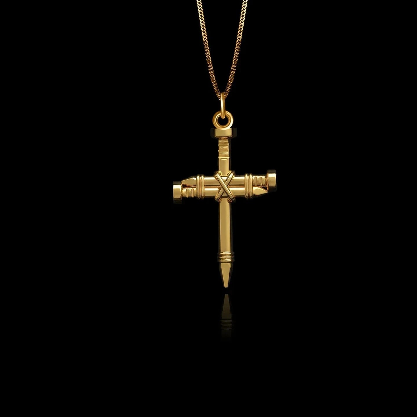 NAIL CROSS | Custom Gold Jewelry – Johnny's Ice & Co