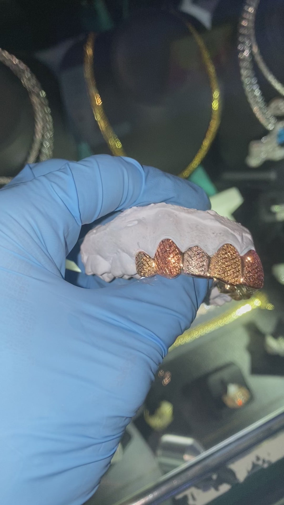 Tri-Tone Gold Grillz ( PER TOOTH )