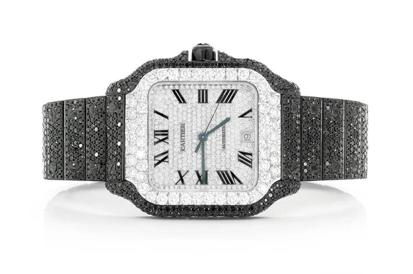 Cartier Santos 40mm Steel 21.00ctw – Johnny's Ice & Co