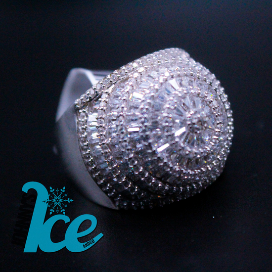 .925 Baguette Dome Ring
