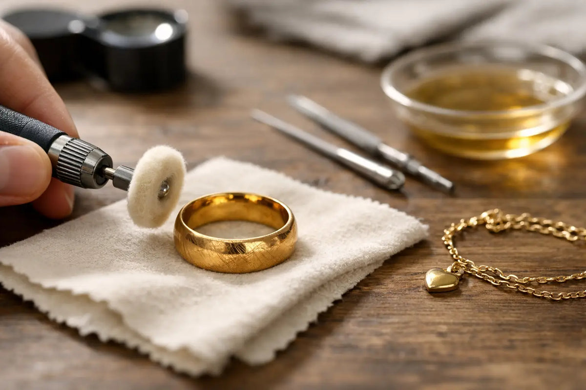 How to Restore Scratched Gold Jewelry Safely