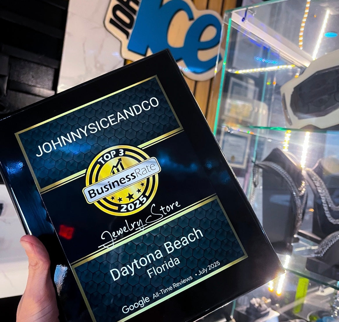 Johnny’s Ice & Co. Ranked Top 3 Jewelry Store in Daytona Beach