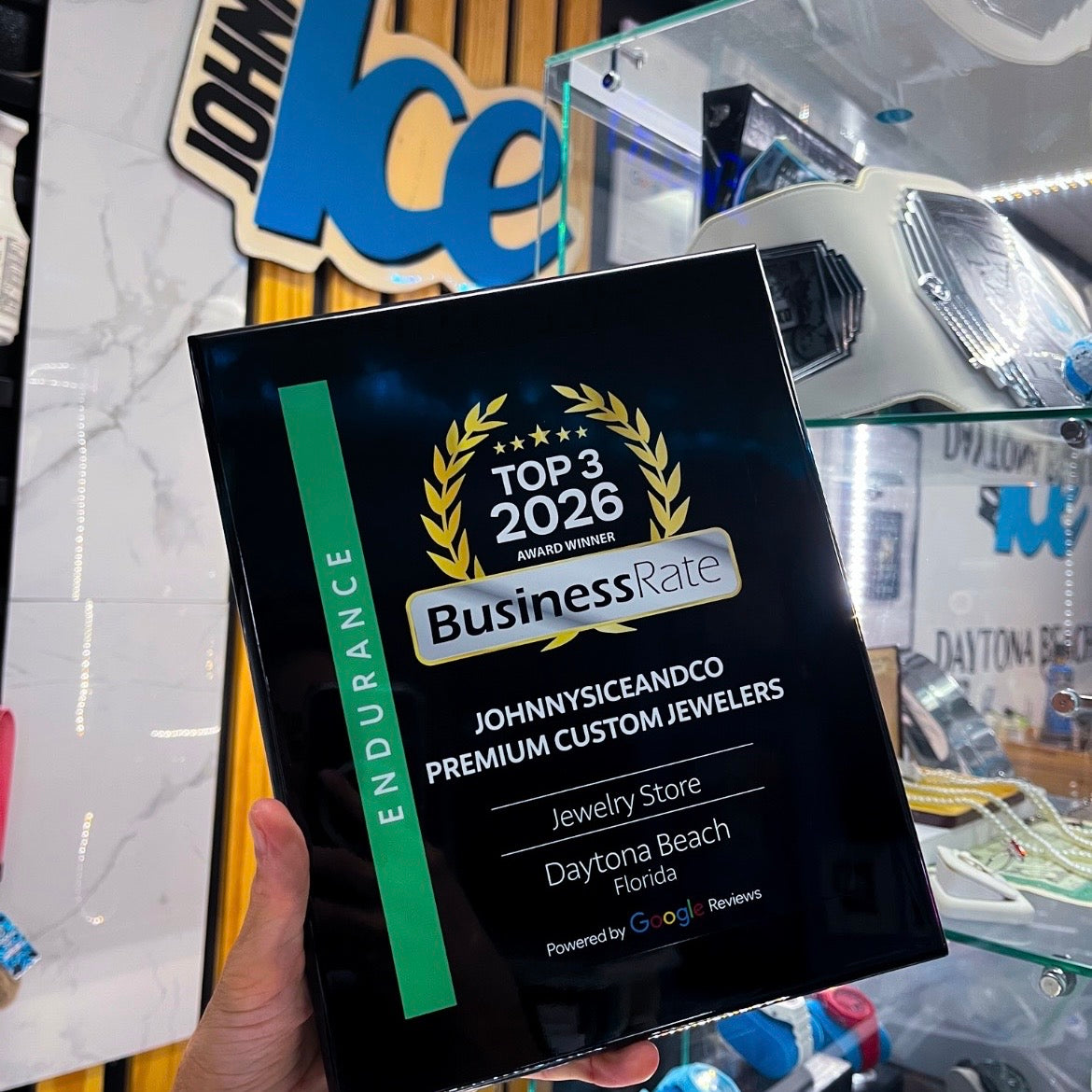 Johnny’s Ice & Co. Named Top 3 Jewelry Store in Daytona Beach for 2026