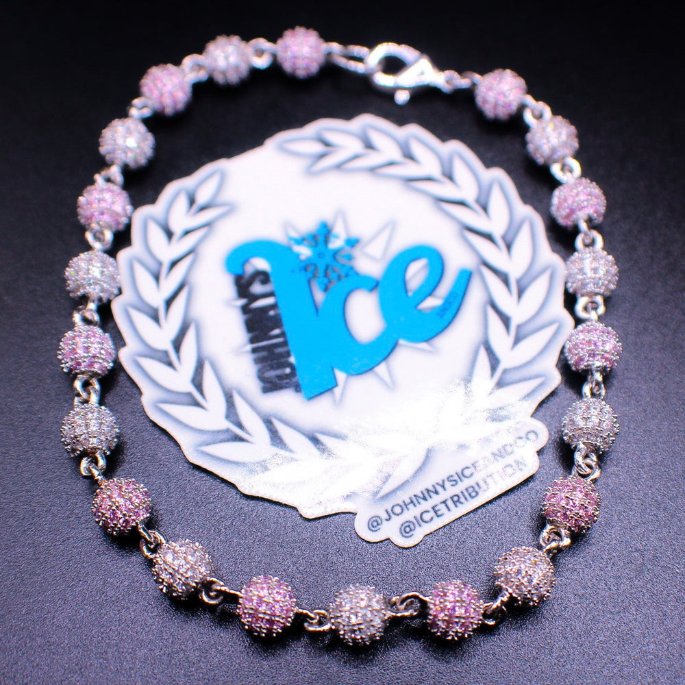 #JI-1182 Pink Ball Bracelet