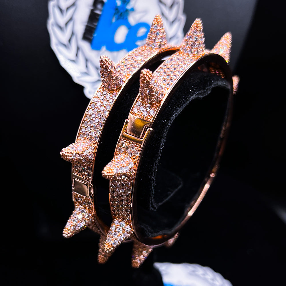 #JI-1173 Rose Spiked Bangle