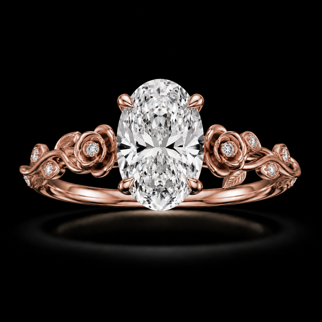 2 CT OVAL ROSE | Custom Rings Johnnysiceandco – Johnny's Ice & Co