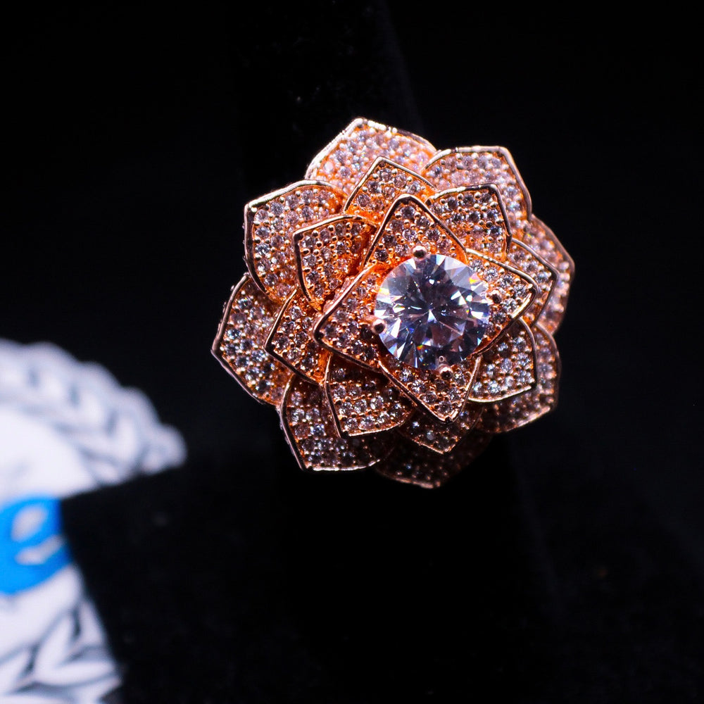 #JI-1085 3D Rose Ring