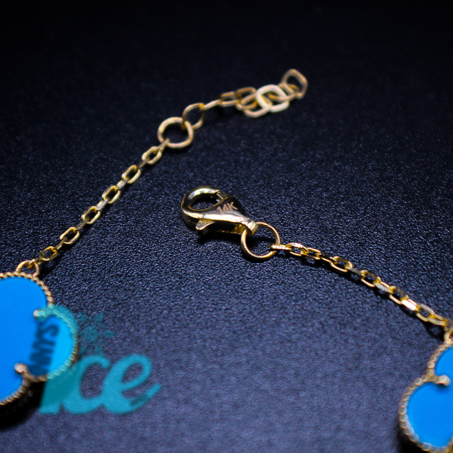 14KT Van Cleef Bracelet | Agate