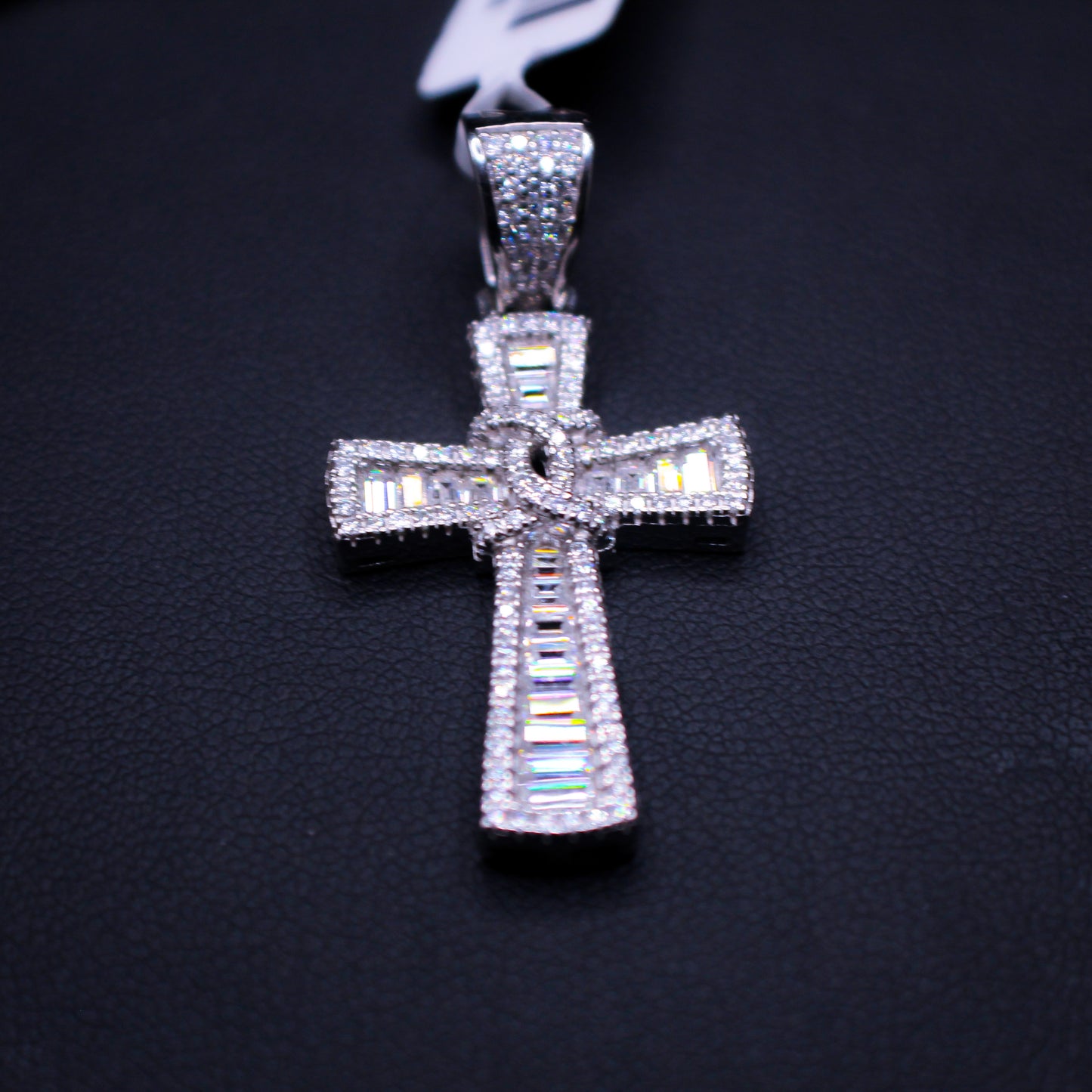 Johnny's Ice & Co Bow Tie Pendant, elegant jewelry pendant featuring a bow tie design, shown in a close-up image.