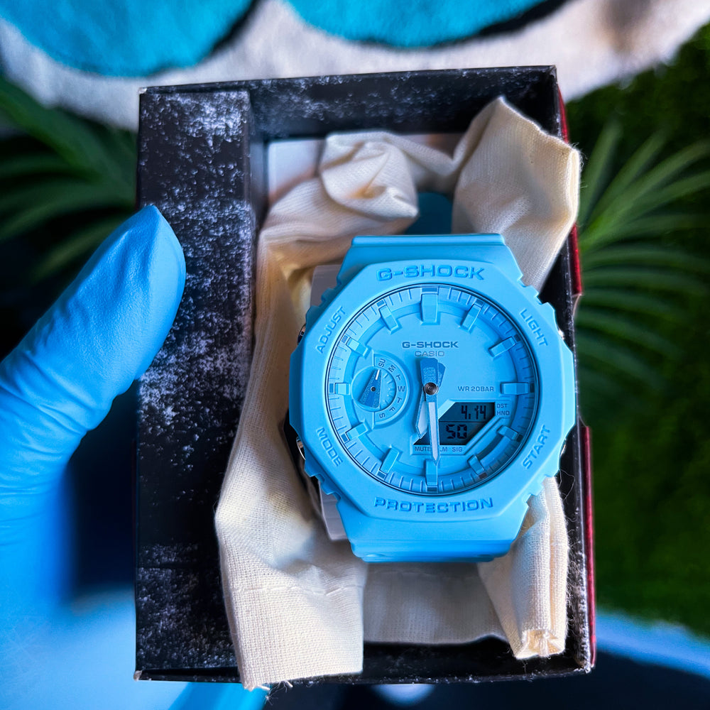 
                      
                        GA21002A2 Powder Blue G-SHOCK
                      
                    