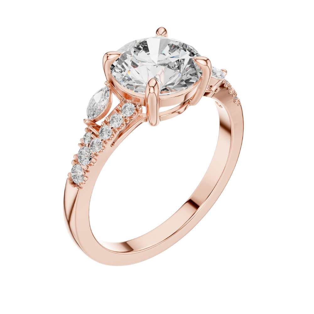 Close-up of Johnny's Ice & Co Engagement 01080 with detailed ice engraving and intricate design on clear ice block.