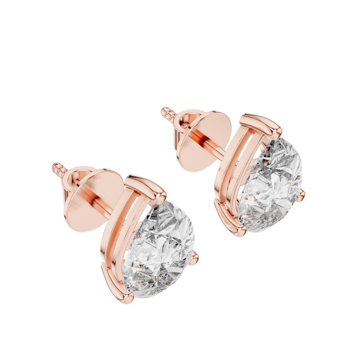 Silver earrings with intricate ice-inspired design from Johnny's Ice & Co, shown on a white background.