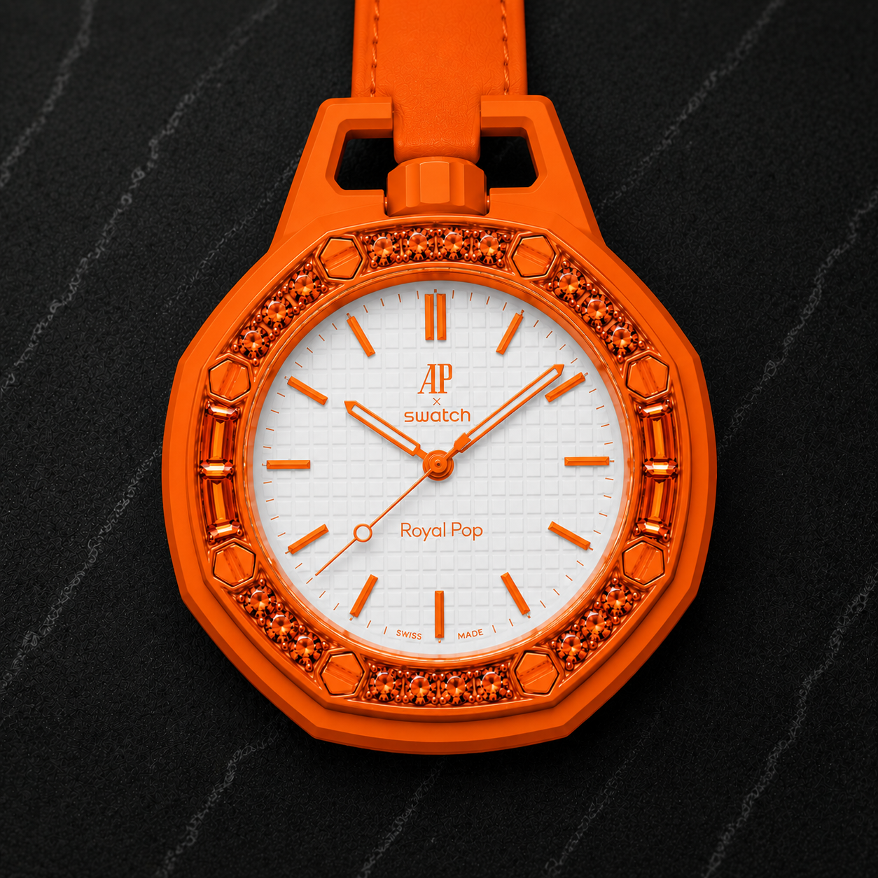 TANGI ORANGE AP x SWATCH BEZEL V2 – Johnny's Ice & Co