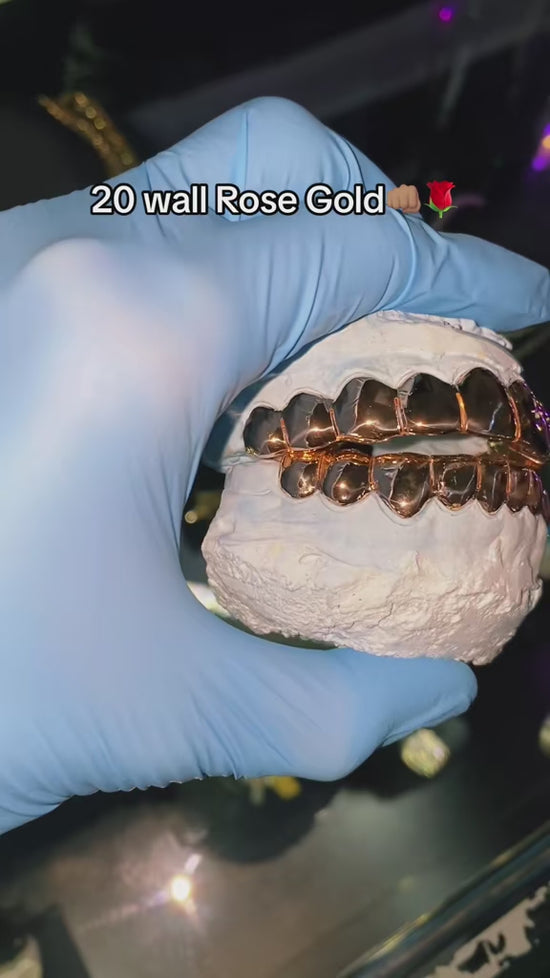 Load and play video in Gallery viewer, 10K Rose Gold GRILLZ ( PER TOOTH )
