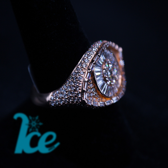 14KT VVS1 Eye Of Horus Ring