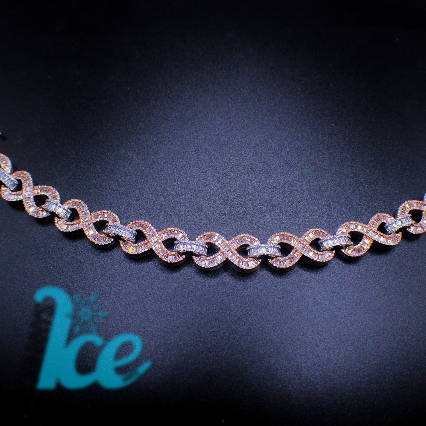 Load image into Gallery viewer, 14KT VVS1 Infinity Baguette Bracelet
