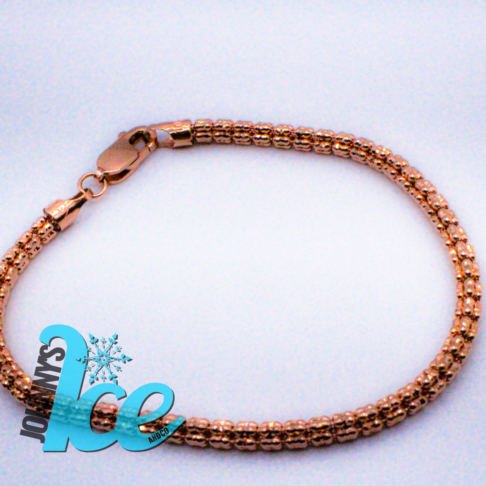 
                      
                        10k Rose Gold Ice Cut Bracelet
                      
                    