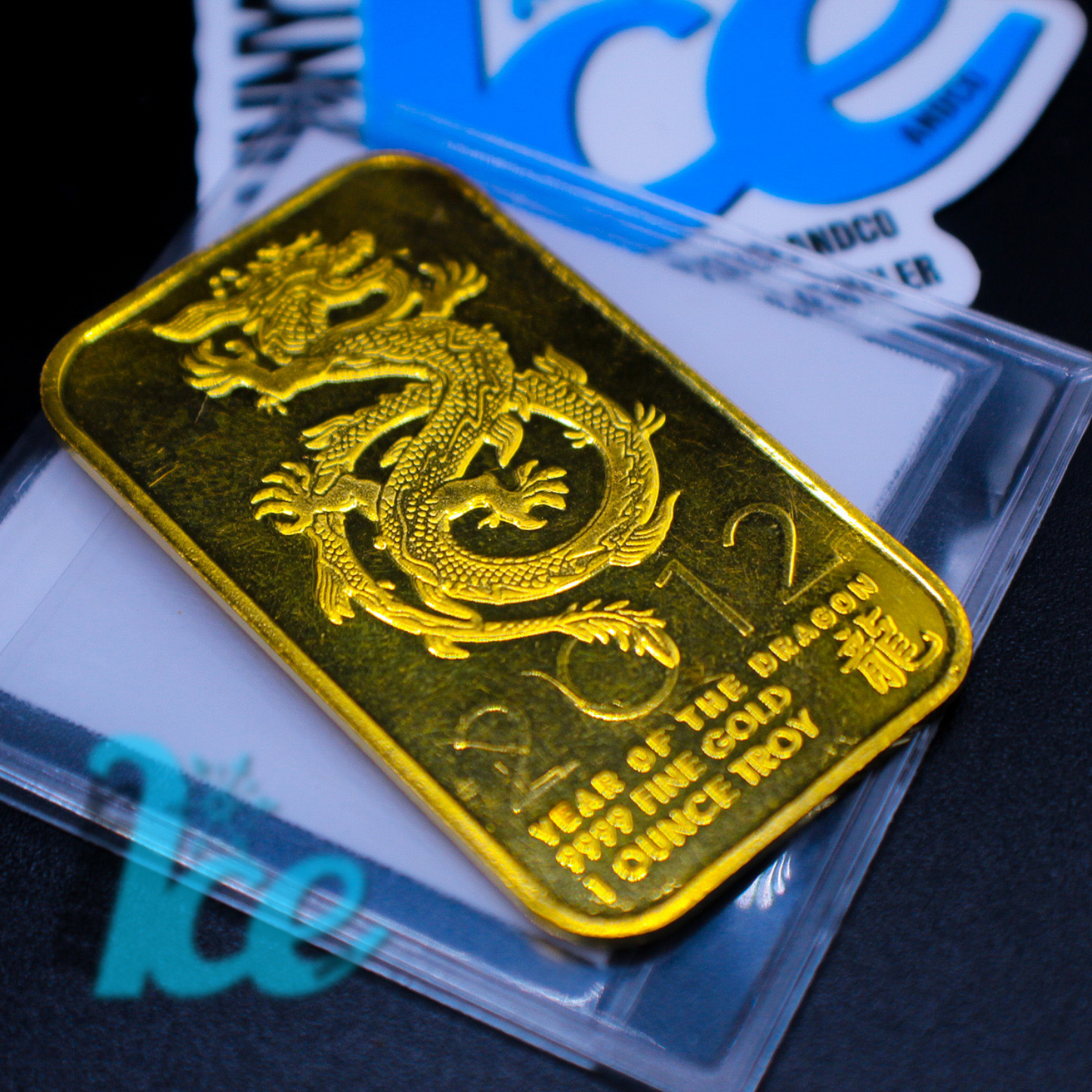 2012 Year Of The Dragon .9999 Gold Bar