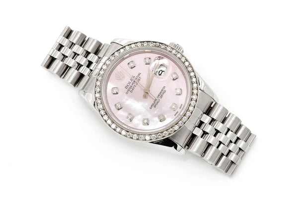 
                      
                        Rolex Datejust 36mm Steel Pink Oyster 1.00ctw
                      
                    