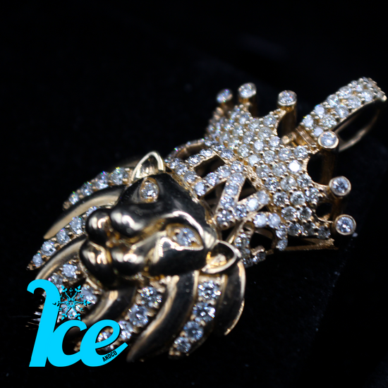 10k Yellow Gold Lion King Pendant