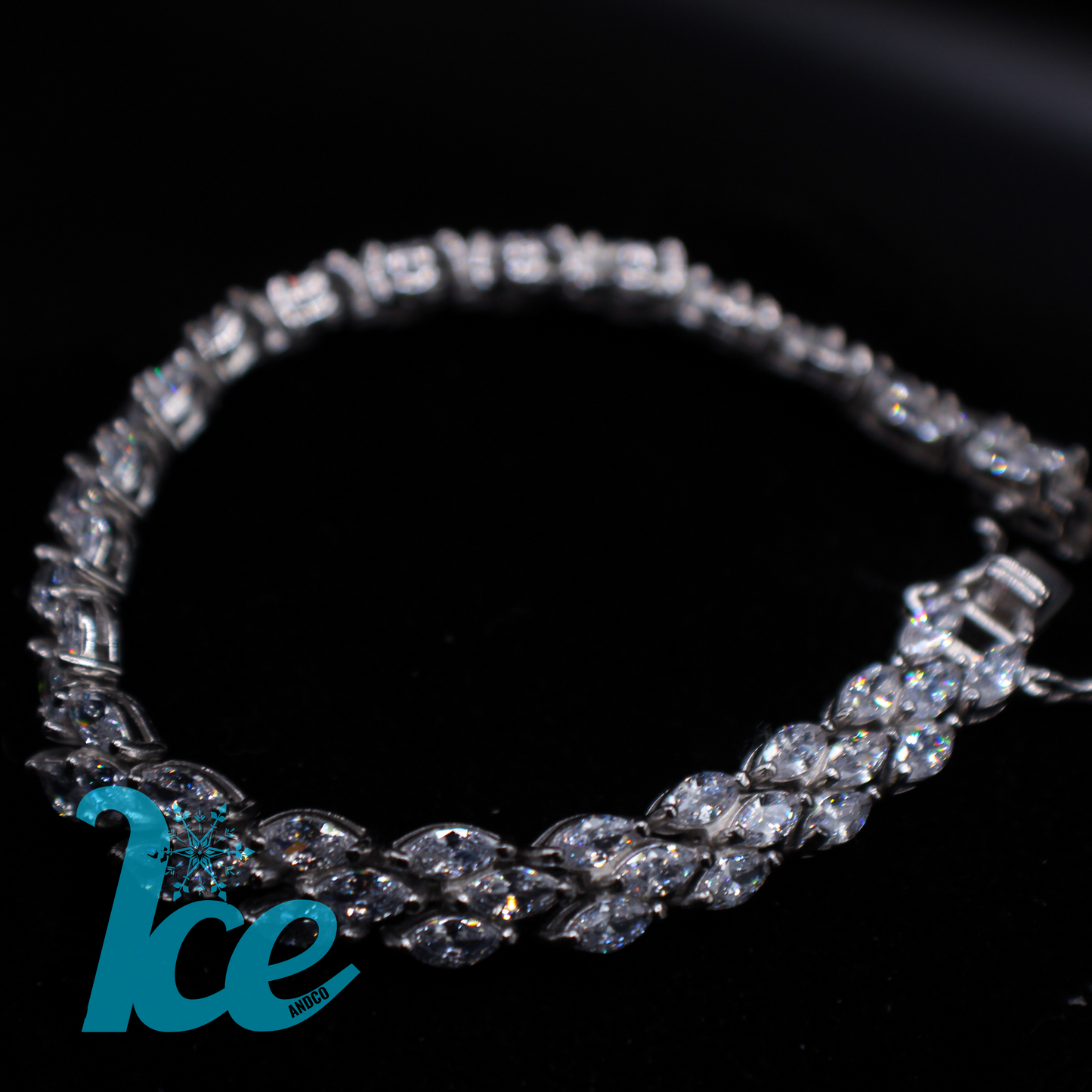 Oval Pear Shaped Diamond Bracelet