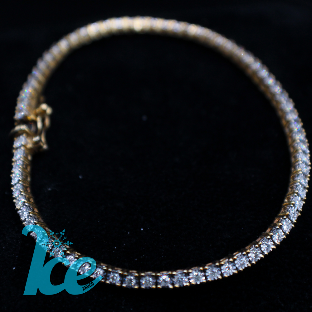 10k Solid Gold Tennis Bracelets