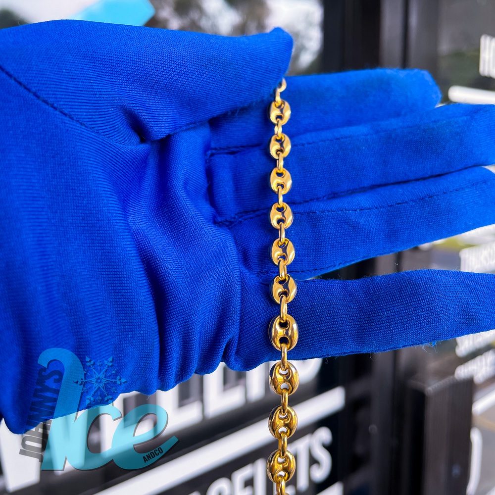 10k Yellow Gold Gucci Bean Bracelet