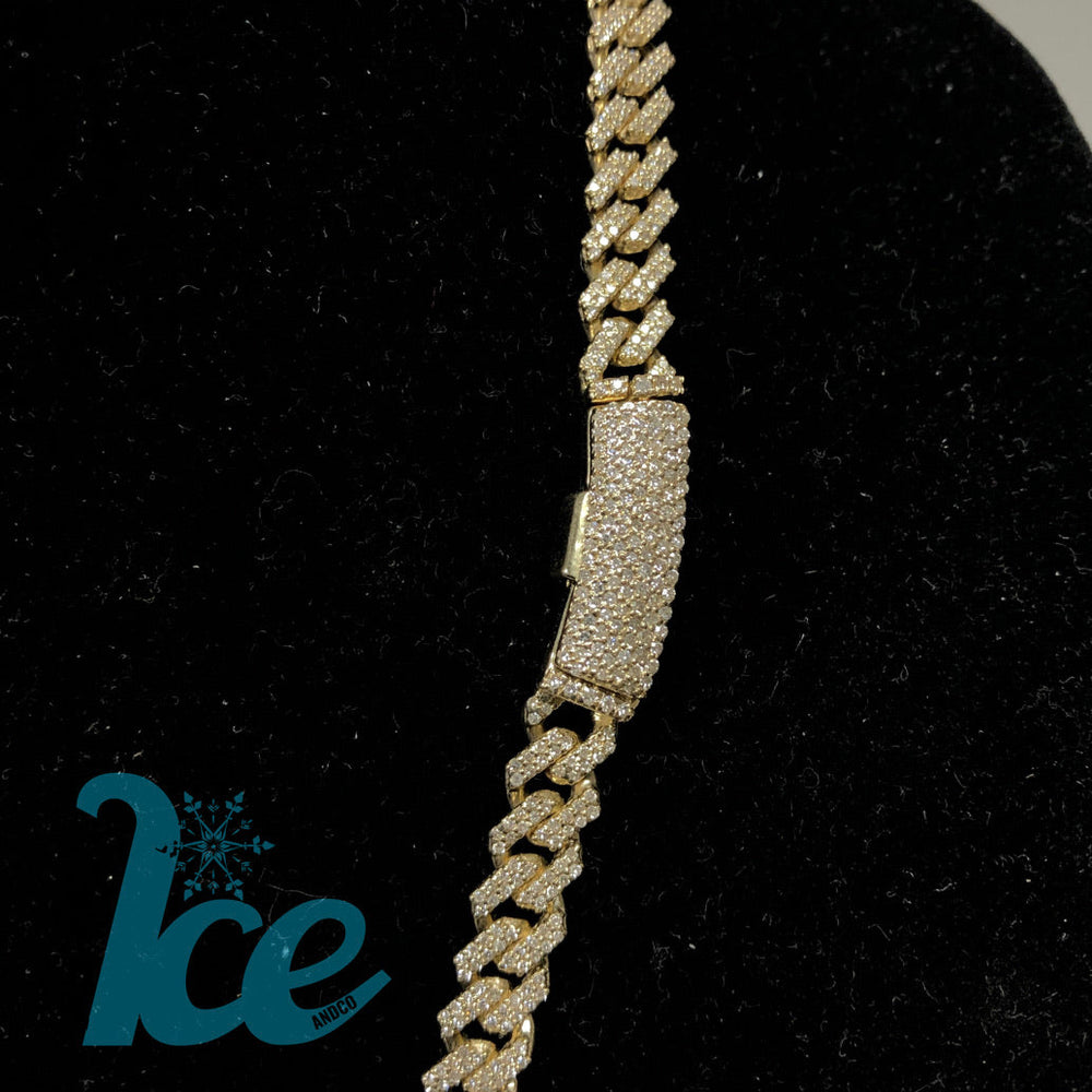 
                      
                        14k Solid Yellow Gold Bussdown Chopstick Cuban Chain
                      
                    