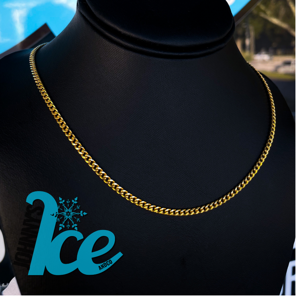 10k Yellow Mini Miami Cuban Chain