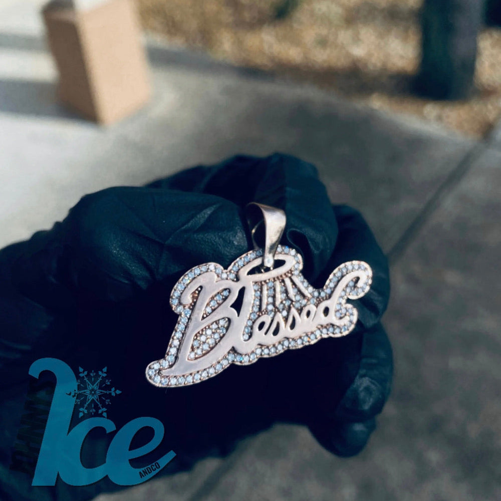 
                      
                        10k Rose Gold "Blessed" Pendant
                      
                    