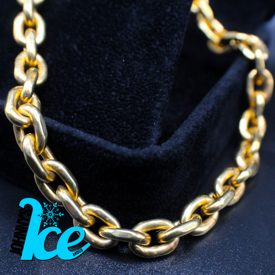 10k Solid Yellow Gold Anchor Link Chain
