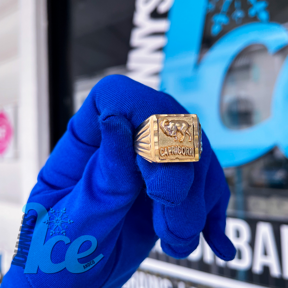 
                      
                        10k Yellow Gold Capricorn 3D Ring
                      
                    