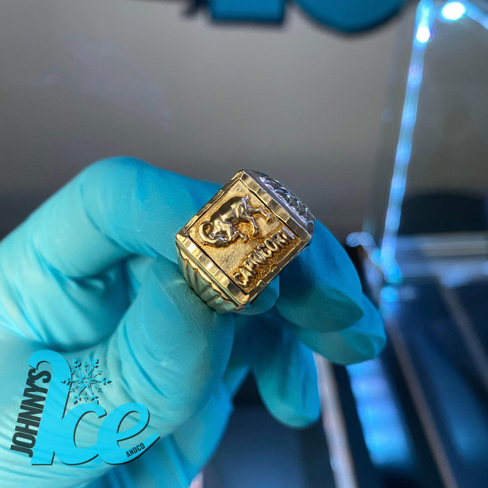 
                      
                        10k Yellow Gold Capricorn 3D Ring
                      
                    