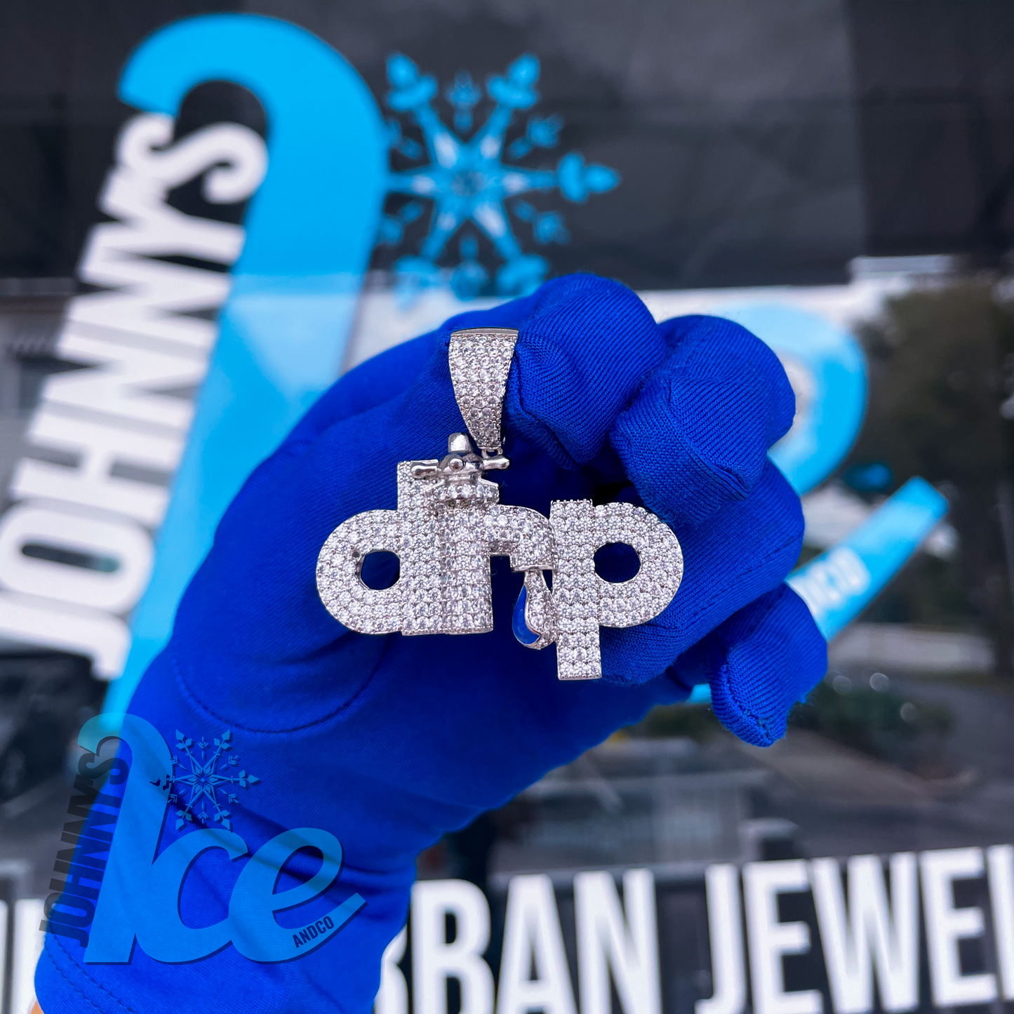 .925 Enamel "Drip" Pendant