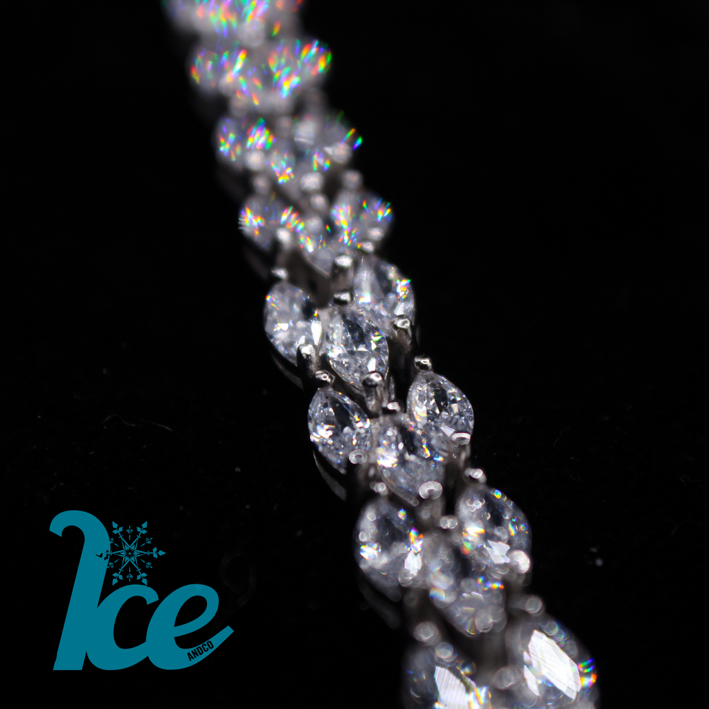 
                      
                        Oval Pear Shaped Diamond Bracelet
                      
                    