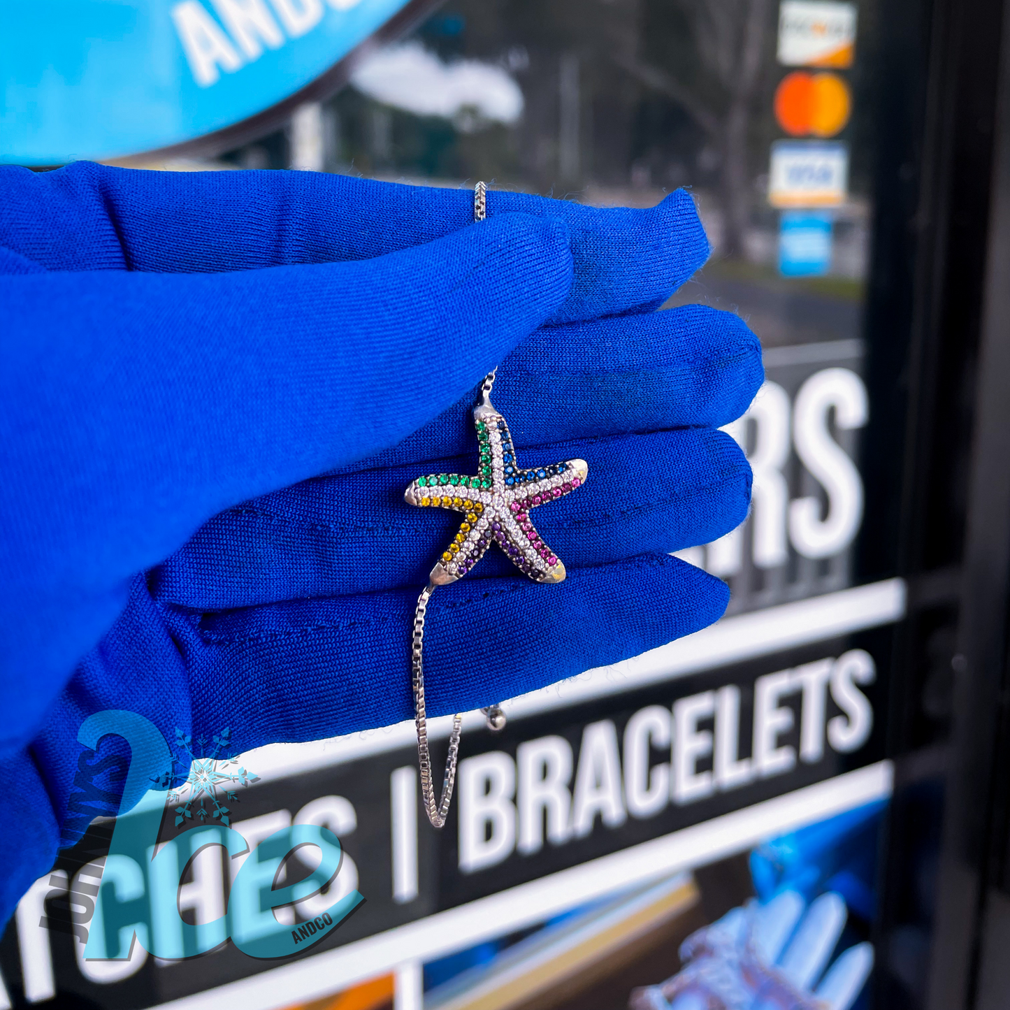 Gemstone StarFish Bracelet